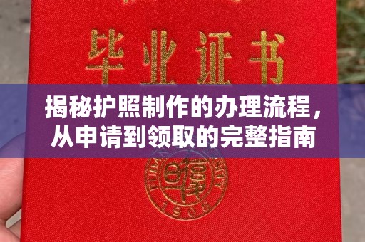 剑阁揭秘护照制作的办理流程，从申请到领取的完整指南