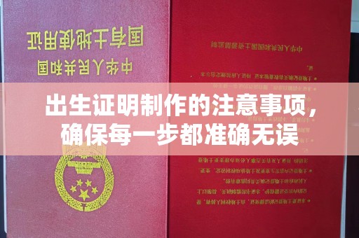 剑阁出生证明制作的注意事项，确保每一步都准确无误