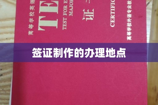 剑阁签证制作的办理地点