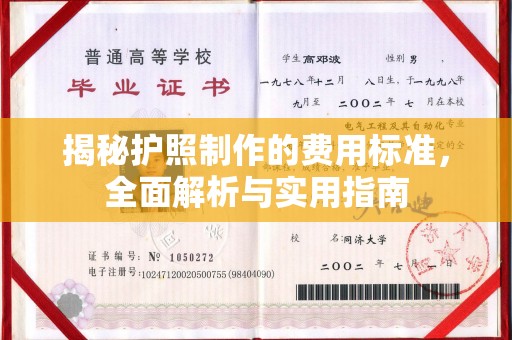 剑阁揭秘护照制作的费用标准，全面解析与实用指南