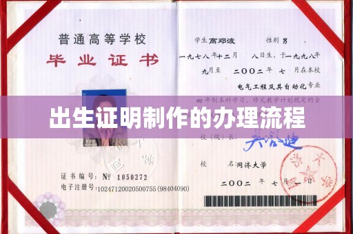 剑阁出生证明制作的办理流程